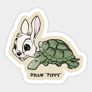 Vintage Draw Pippy Sticker